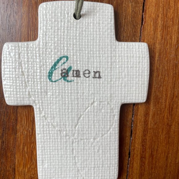 NEW "Amen" Cross Ornament / Reminder from Inspire Me / Dept 56 - Picture 2 of 3